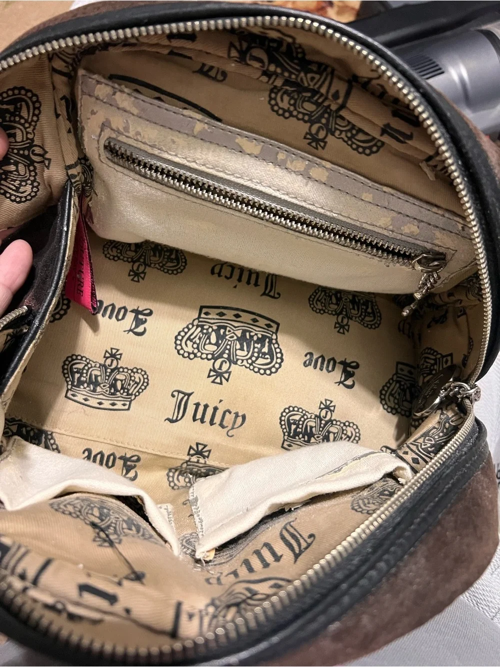 Vintage Y2K Juicy Couture Velour Bowler Bag